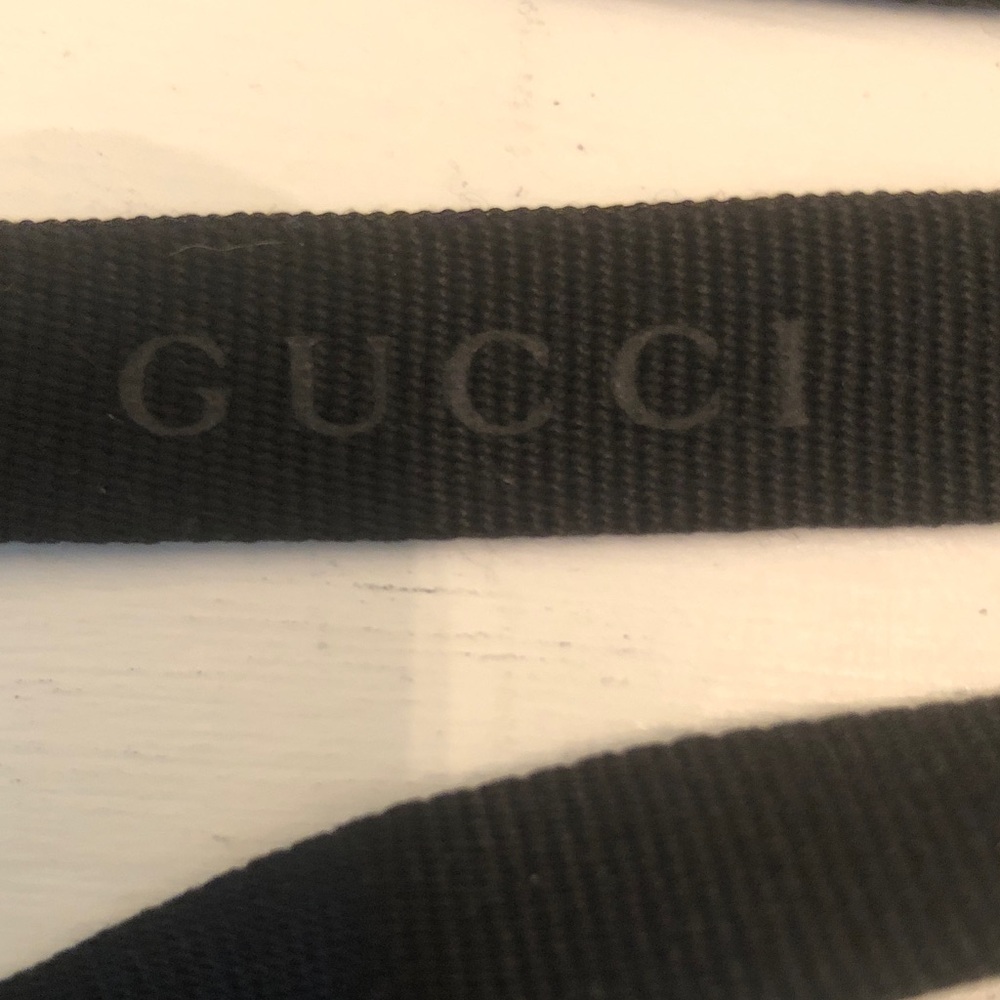 GUCCI Authentic Grosgrain Black Ribbon Extra Long